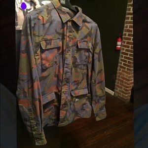 Purple Camo Fatigue Shirt